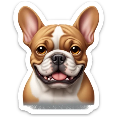 The world's meanest red French bulldog sticker