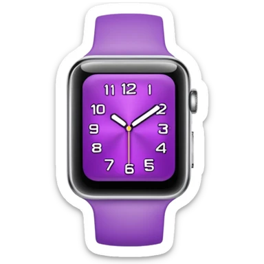 purple watch sticker