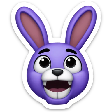 Bonnie the bunny fnaf sad sticker