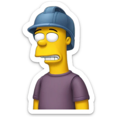 Homer-simson sticker