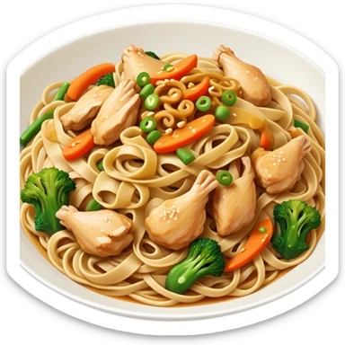 Chicken lo mein sticker