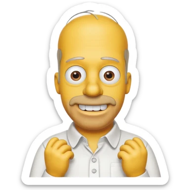 simpson homer sticker