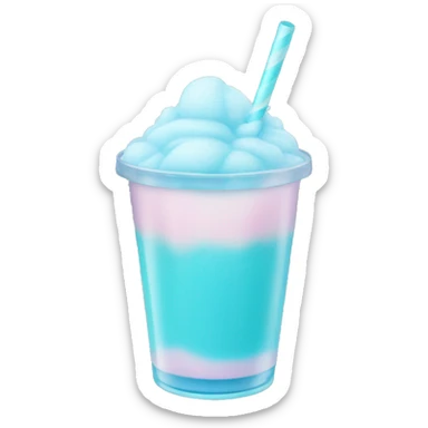pastel blue slushie sticker