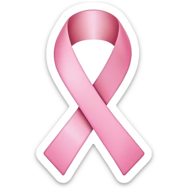 Breast cancer ribbon sticker