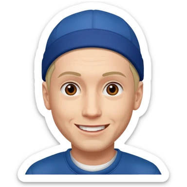 happy eminem sticker