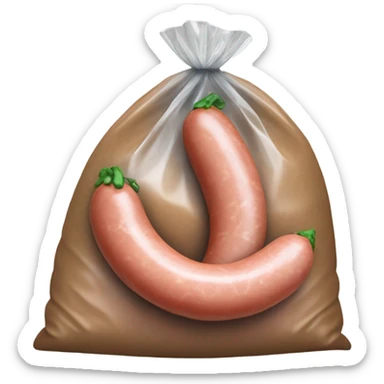 salchichas en una bolsa sticker