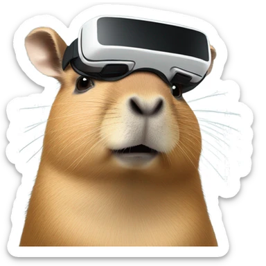 capybara VR sticker