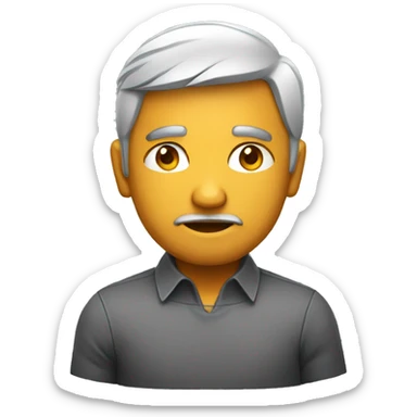 unhappy indian software engineer sticker