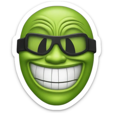 Jim Carrey the mask smiling sticker