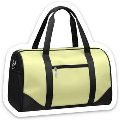 Pastel black gym bag sticker