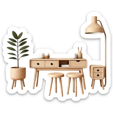 scandi style  home decor   sticker