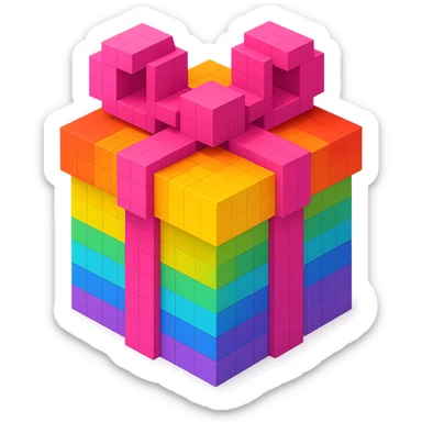 Rainbow gift sticker