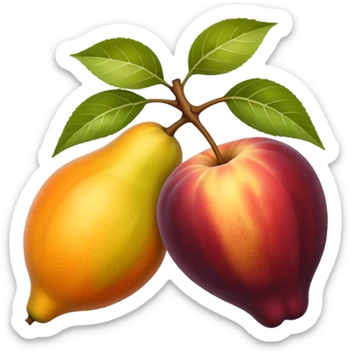 A bow fully of all types os fruits, like a macedonia sticker