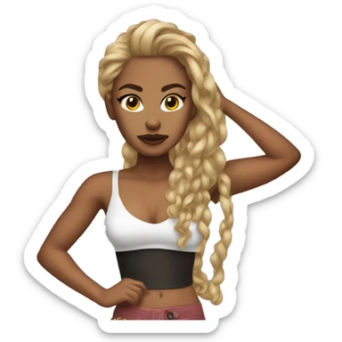 slay girl emoji sticker
