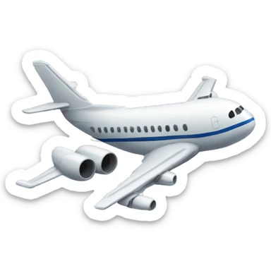 Sad plane sticker