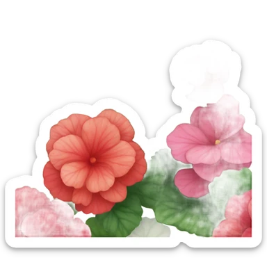 Begonias sticker