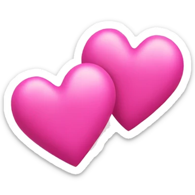 pink hearts x2  sticker
