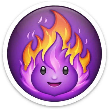 Only Purple Fire sticker