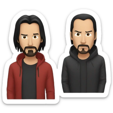 sick and red keanu sticker