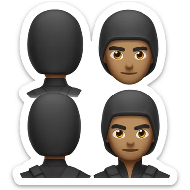 ninja low taper fade sticker