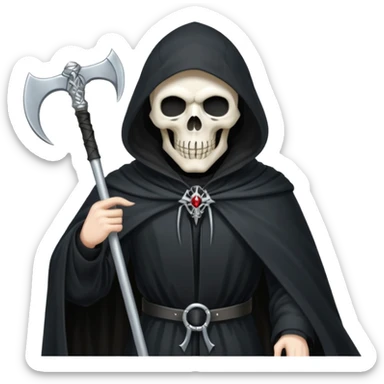 grimm reaper with scythe sticker