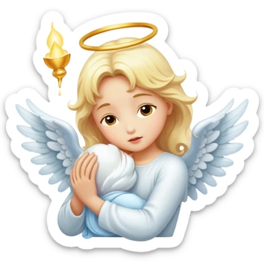 Angel kisses sticker