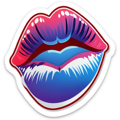 Kisses sticker