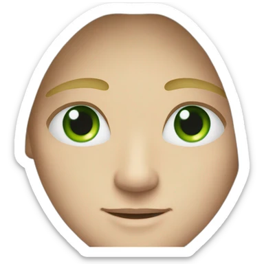 A man with long blonde hair and heterochromia(green and blue eyes) sticker