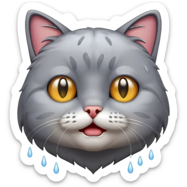 Mach es Make me a crying cat sticker