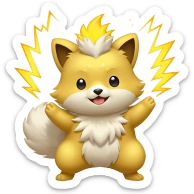 Electrike-Yamper-Furfrou-fusion sticker