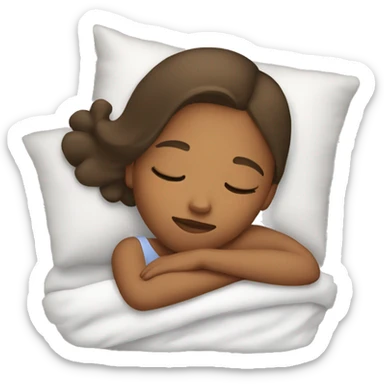 Girl sleeping sticker
