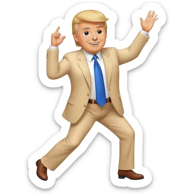 Donald trump dancing  sticker