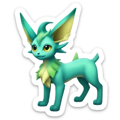 Vaporeon-Leafeon full body sticker