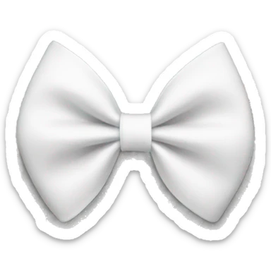 White bow sticker