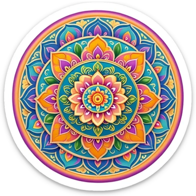 Beautiful hindi mandala  sticker