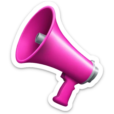 MEGAFONO rosa sticker