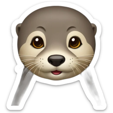 Loutre réalité  sticker