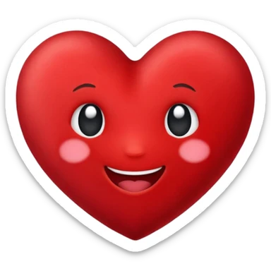 Velvet heart happy sticker