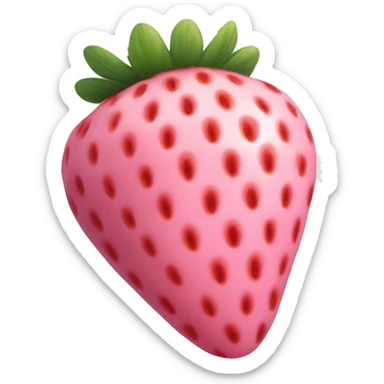 pastel pink strawberry  sticker