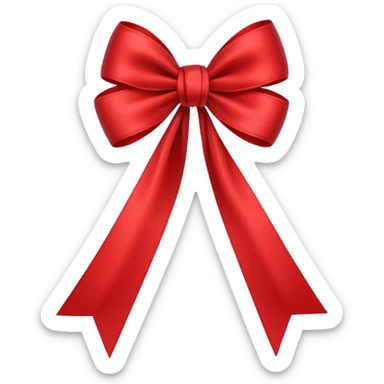 Ribbon bow  sticker