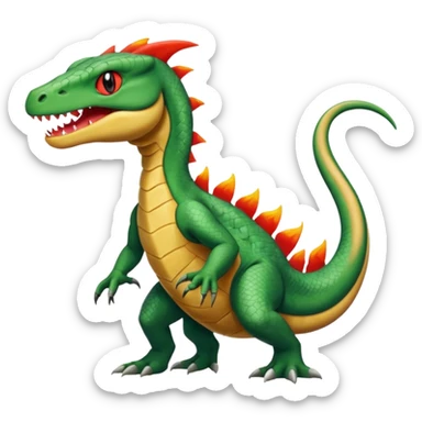 Grovyle-Salandit-Sandile-fusion sticker