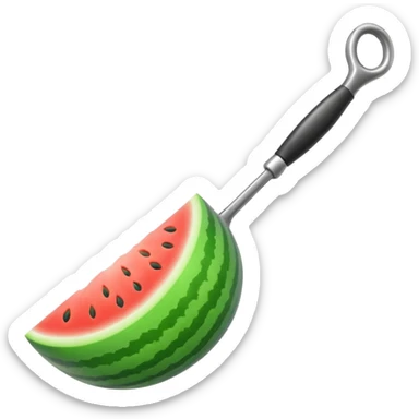 Melon baller sticker