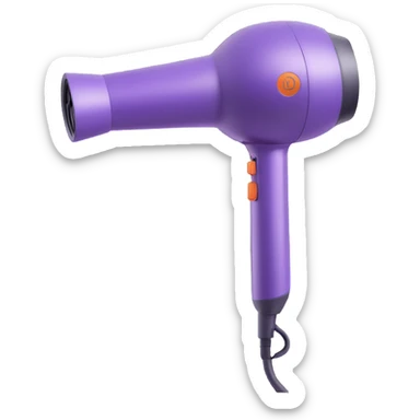 pastel purple Dyson hair dryer sticker