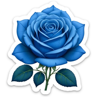 i need this type of blue flower  🌹  but the red prt should be blue sticker