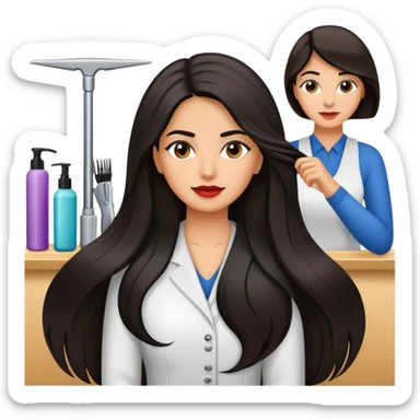 Hispanic hair salon sticker