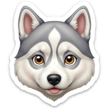 Chien husky sticker