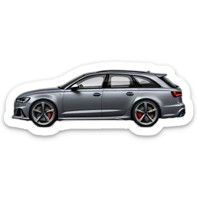 Audi RS6 gris nardo  sticker