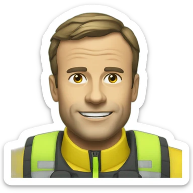 macron-gillet-jaune sticker