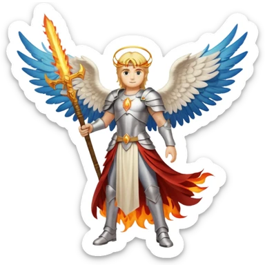 Archangel Uriel full body sticker