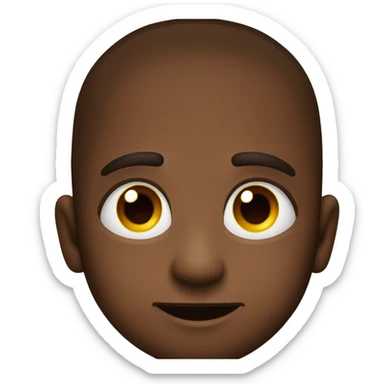 caju vermelho com olhos pretos e sorrindo sticker